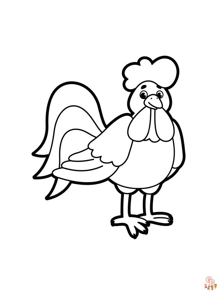 coloriage poulet