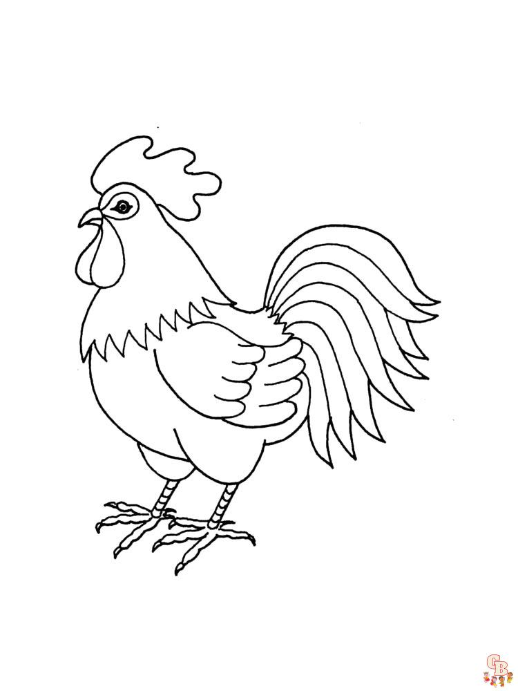 coloriage poulet