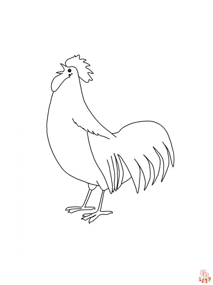 coloriage poulet