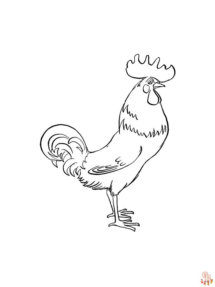 coloriage poulet