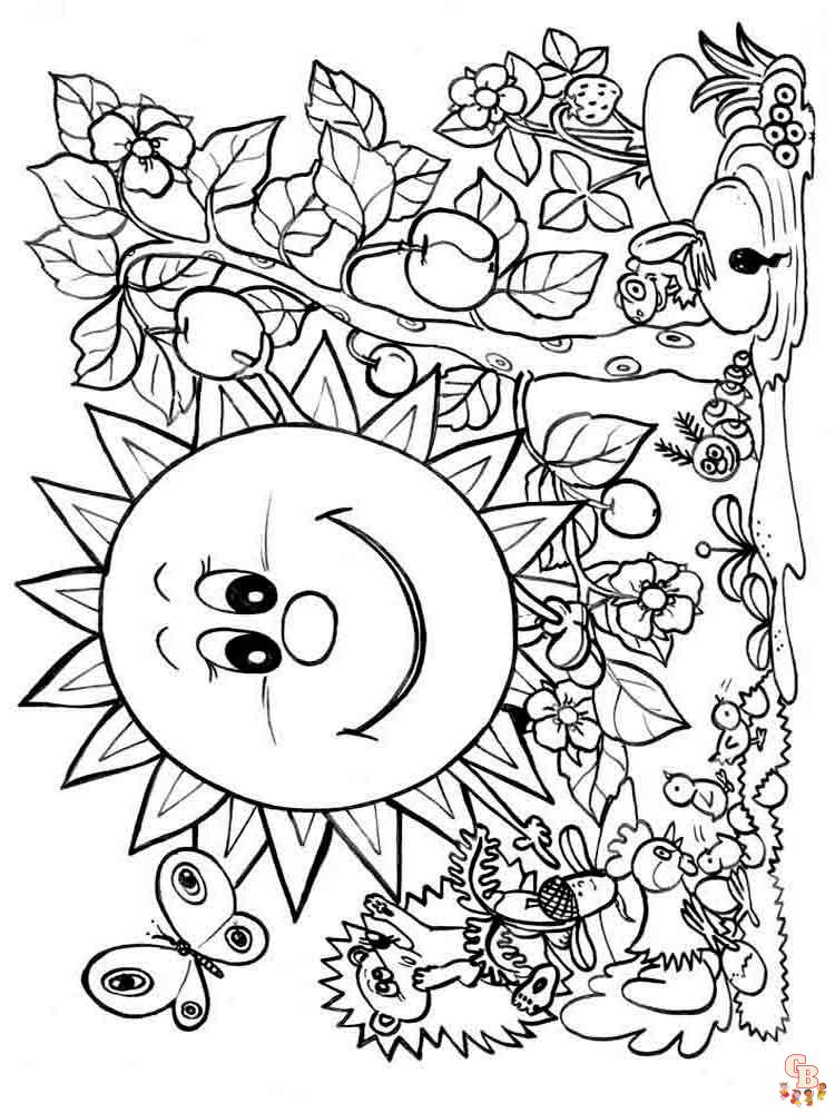 coloriage printemps