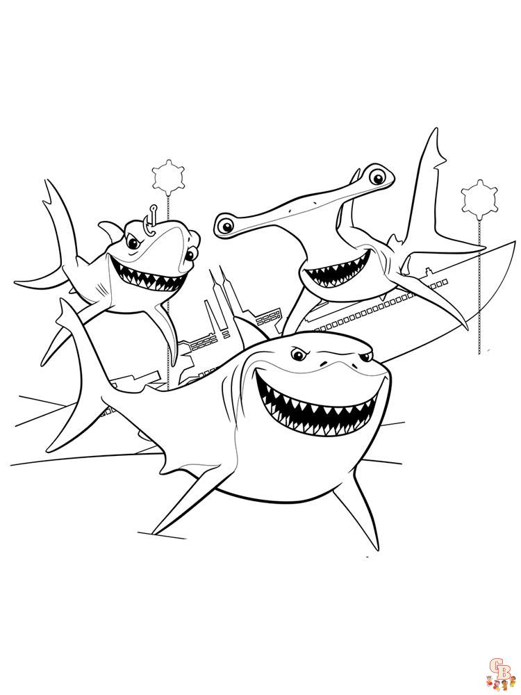 coloriage requins