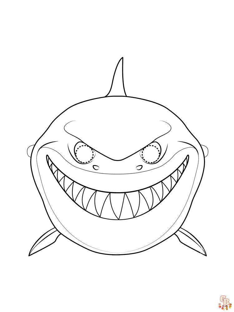 coloriage requins