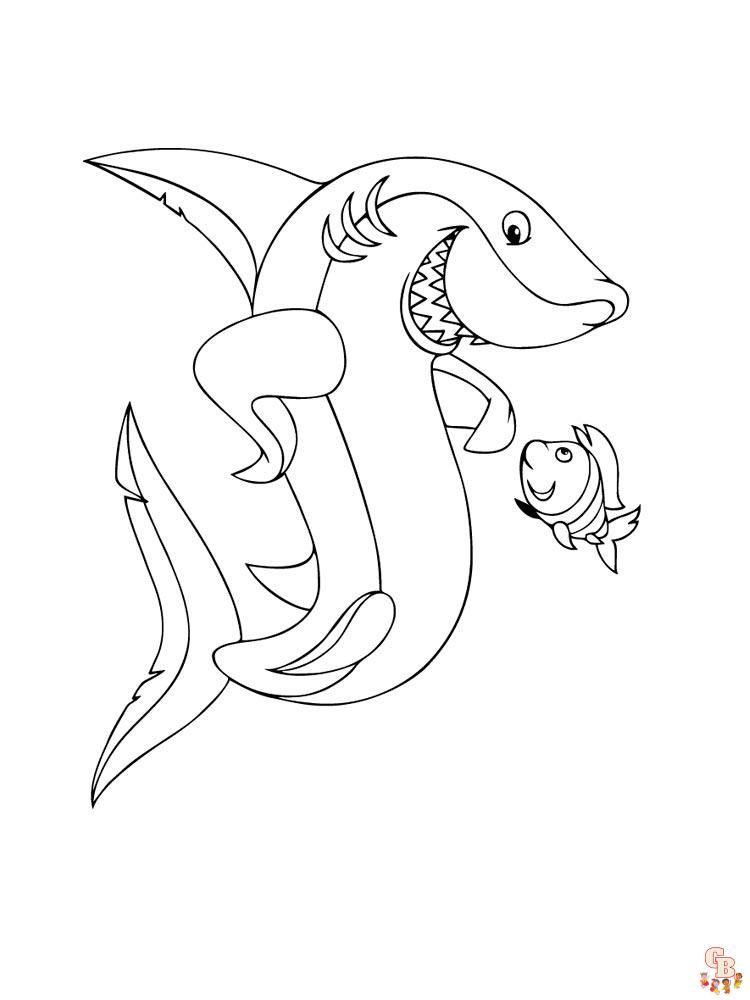 coloriage requins