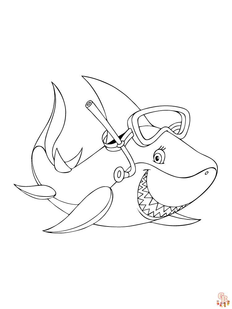 coloriage requins