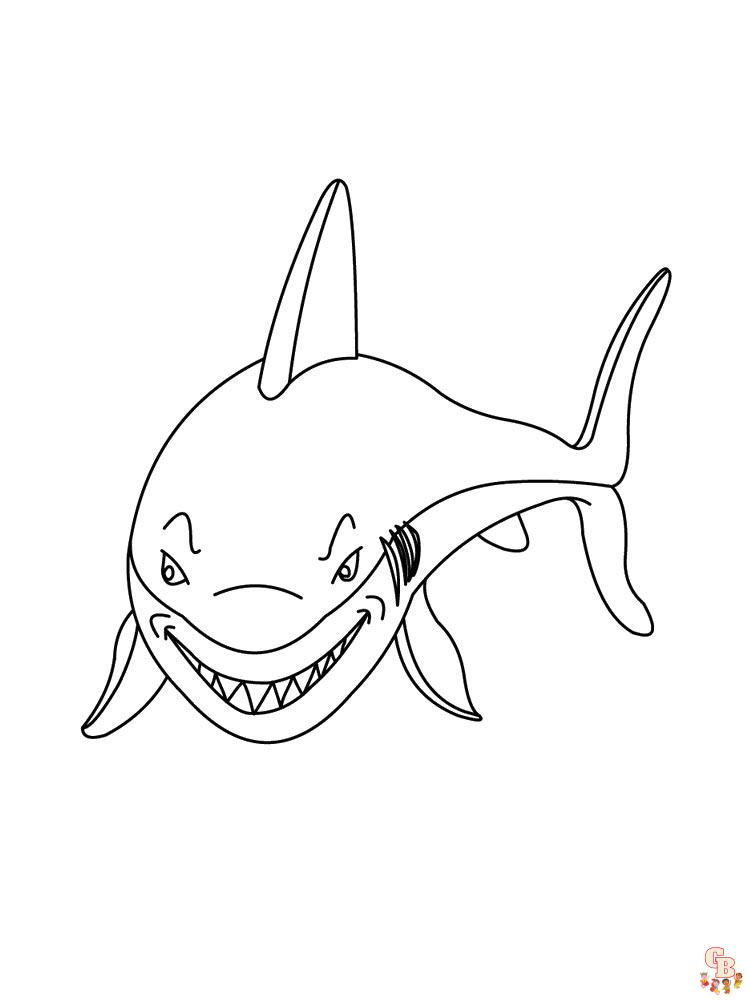 coloriage requins