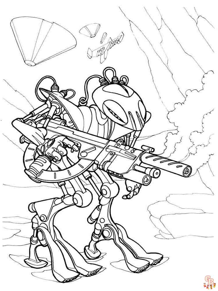 coloriage robot