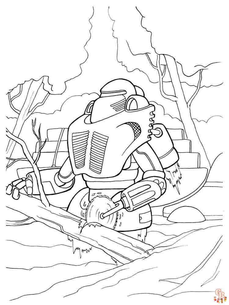 coloriage robot