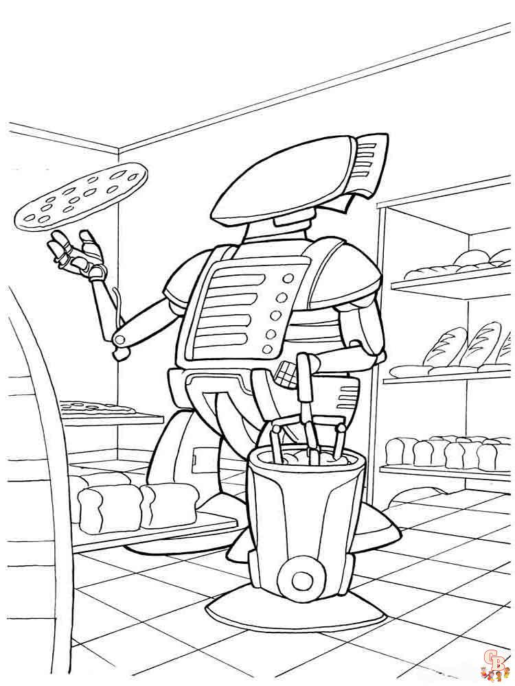 coloriage robot