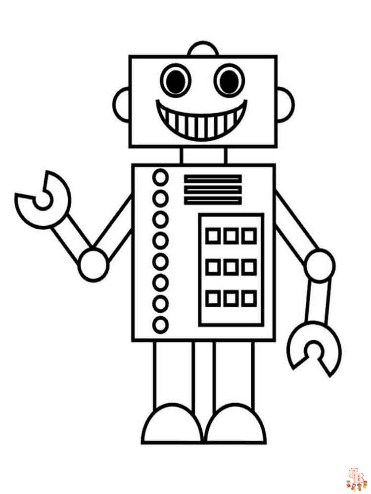 coloriage robot