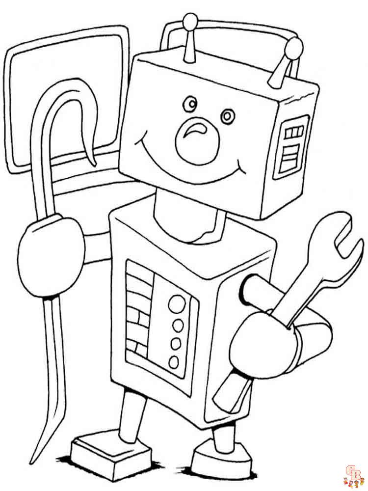 coloriage robot