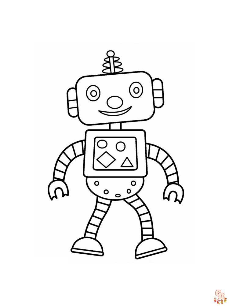 coloriage robot