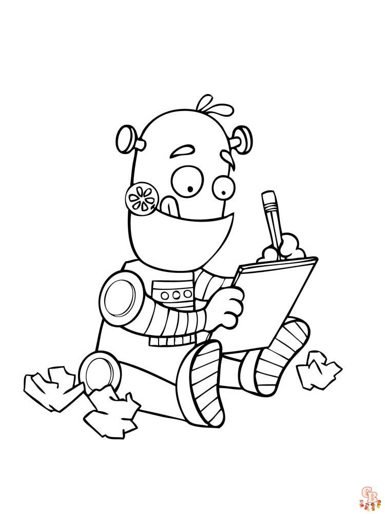 coloriage robot