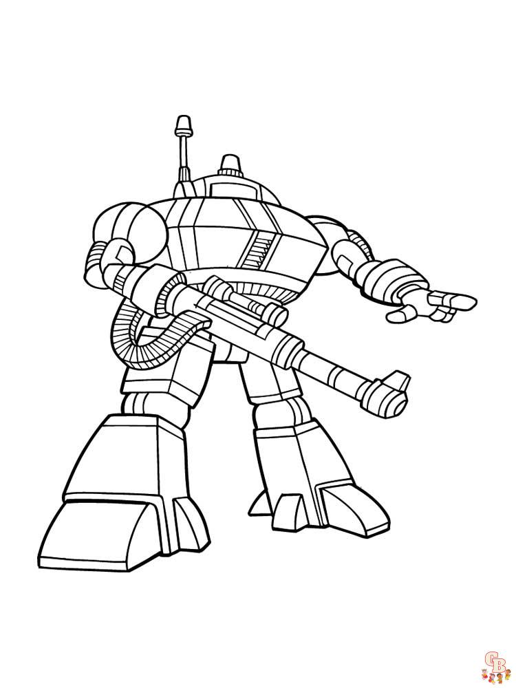 coloriage robot