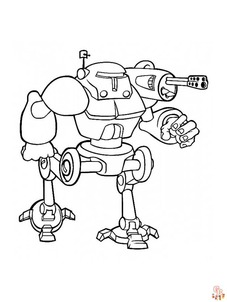 coloriage robot