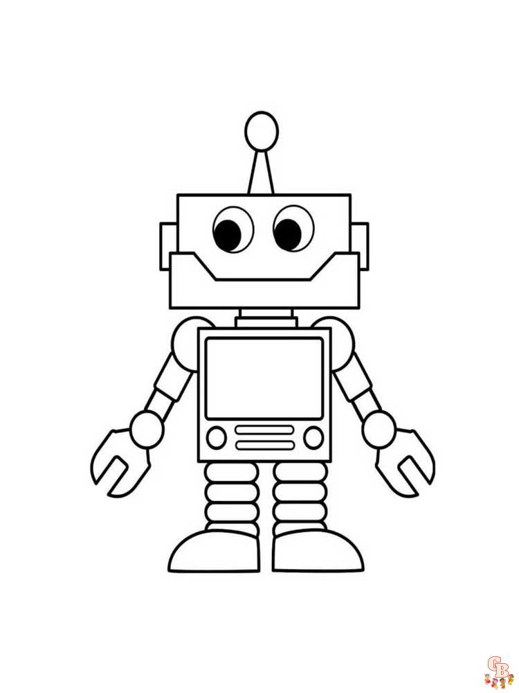 coloriage robot