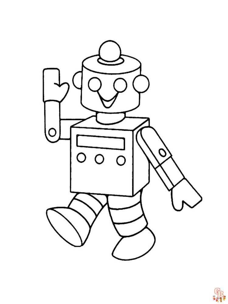 coloriage robot