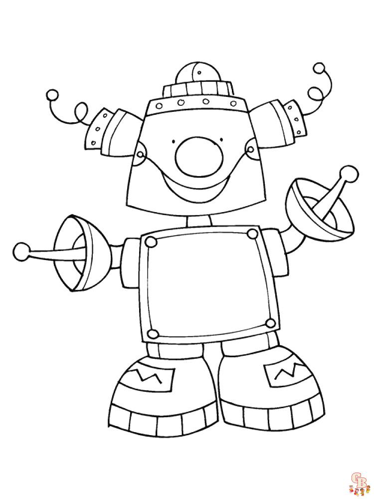 coloriage robot