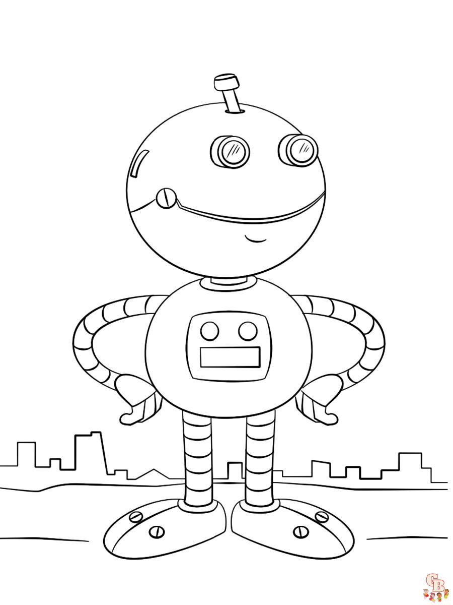 coloriage robot