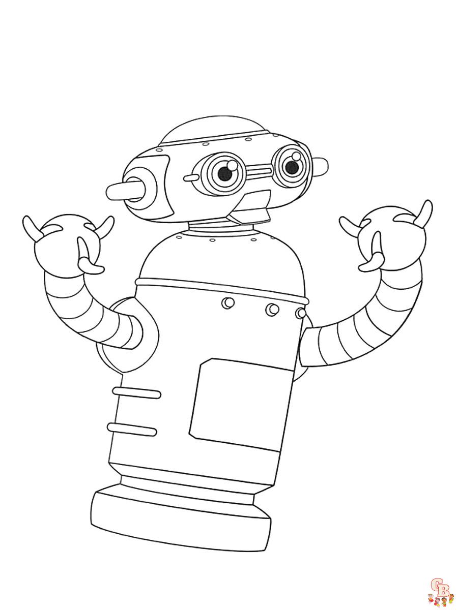 coloriage robot