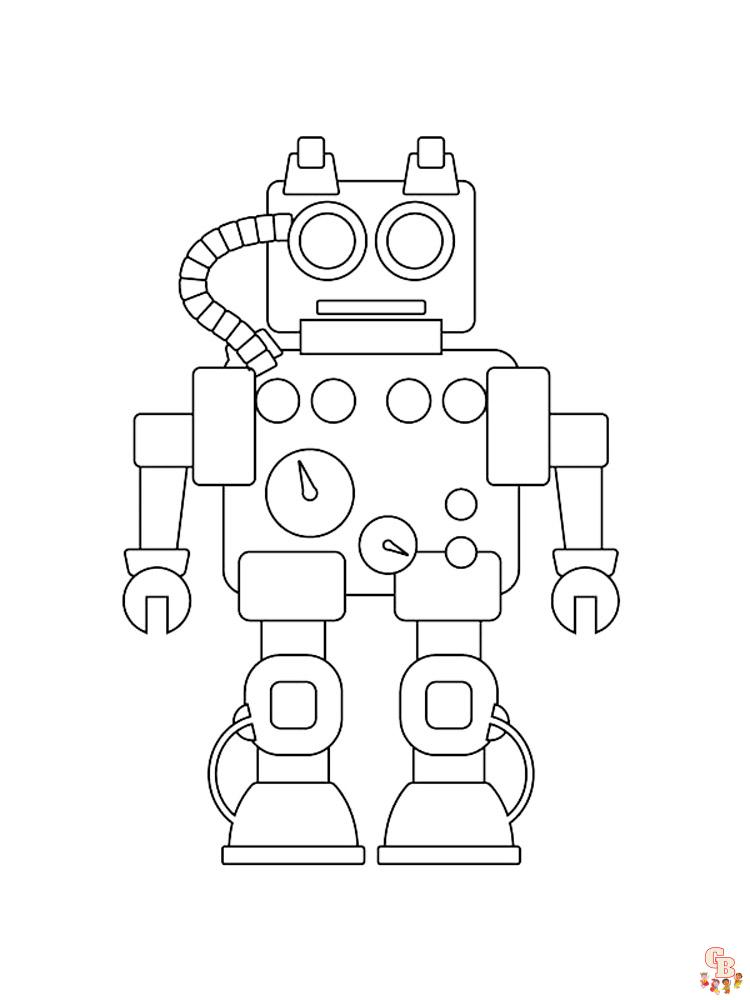 coloriage robot