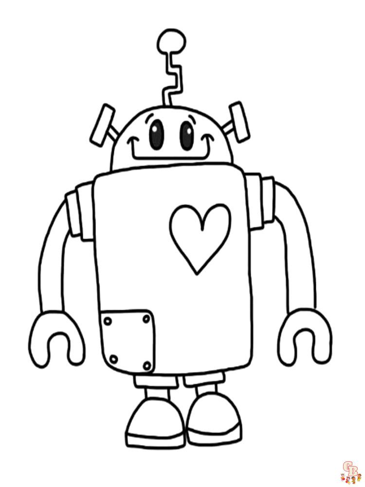 coloriage robot