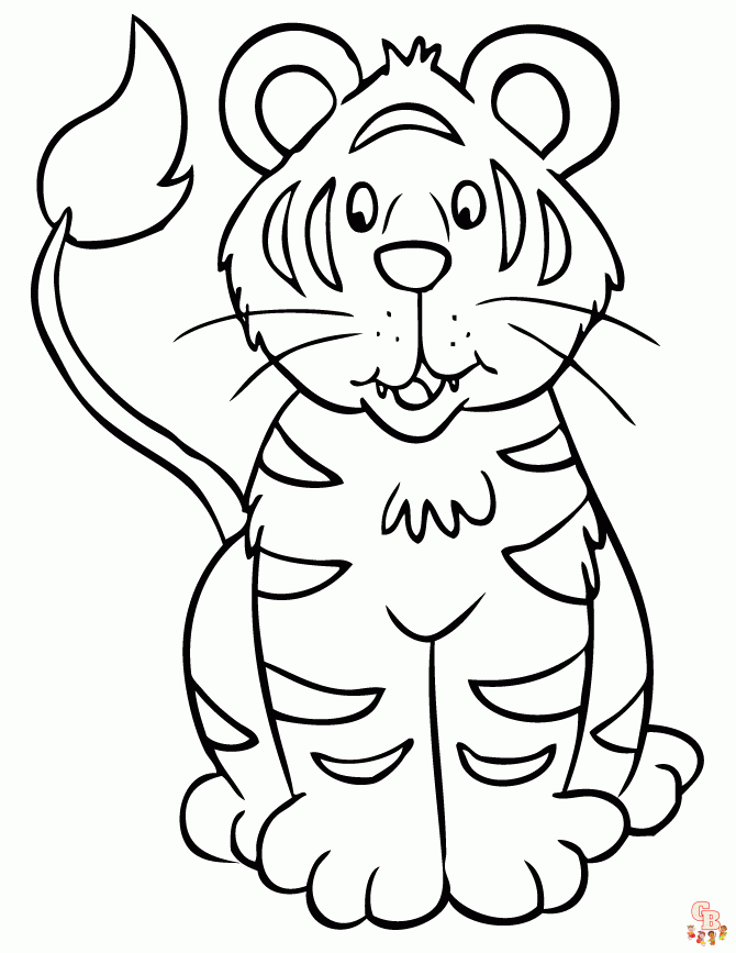 coloriage tigres