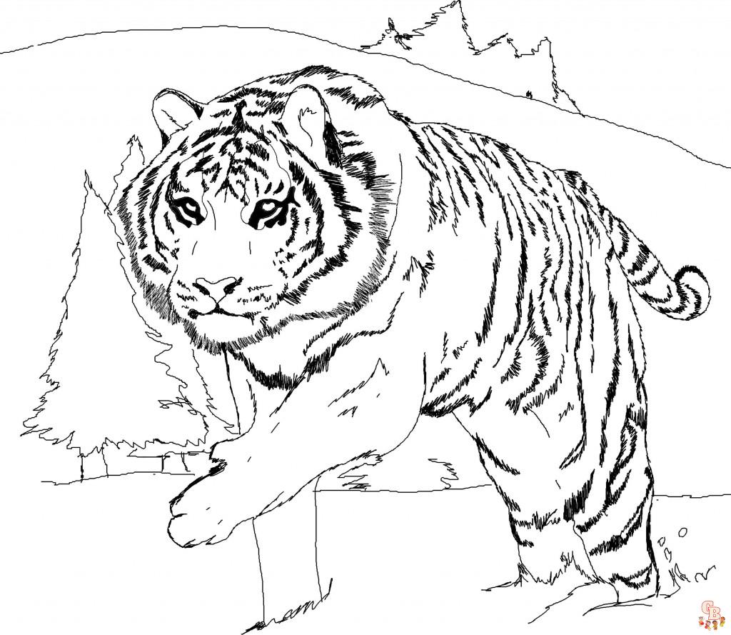 coloriage tigres