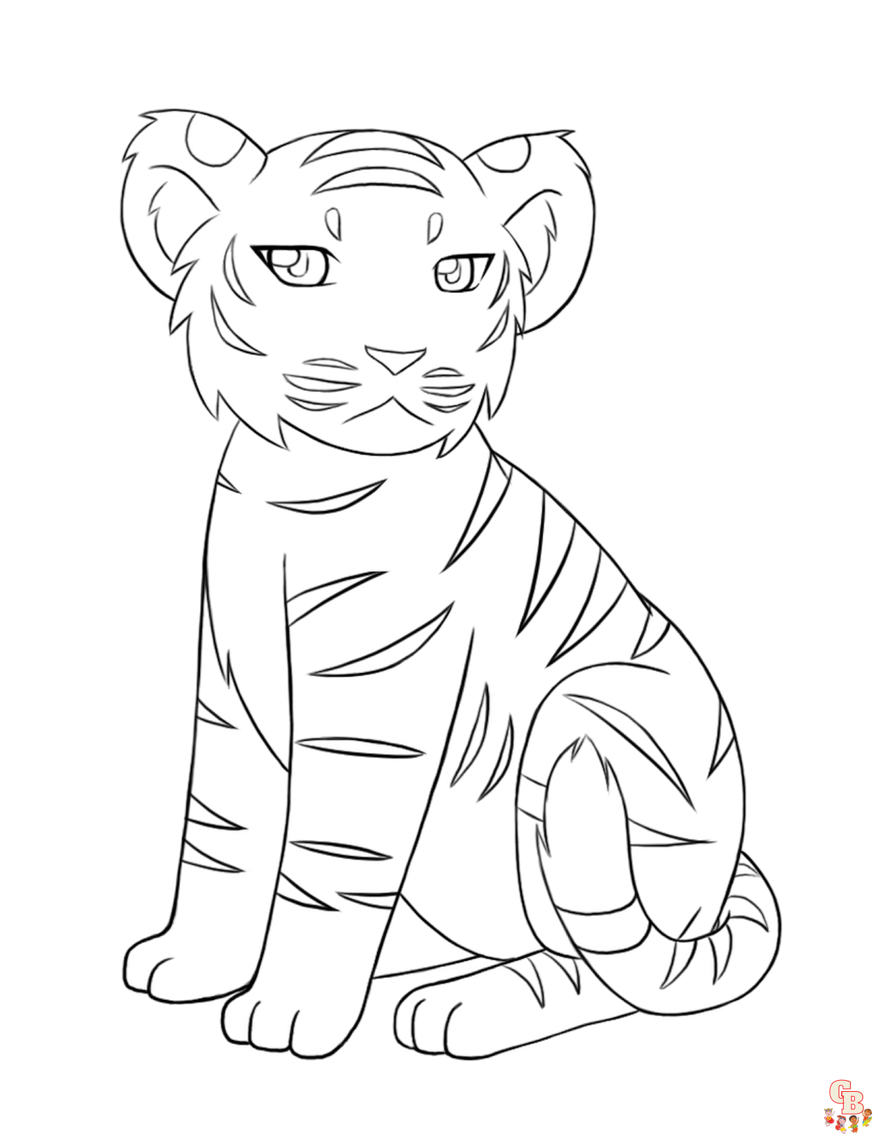 coloriage tigres