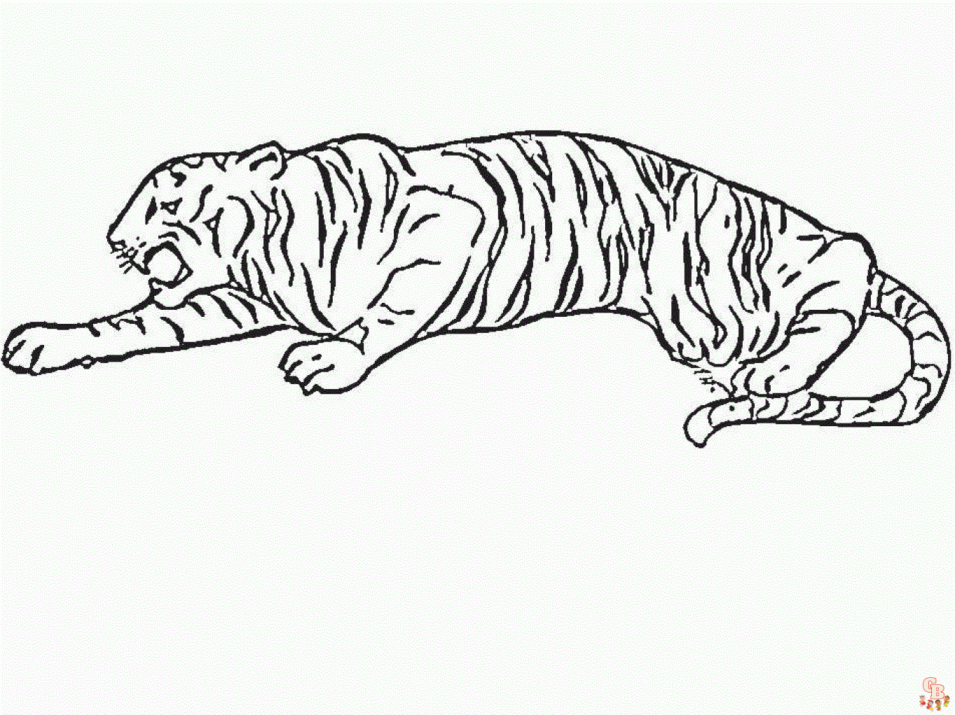 coloriage tigres