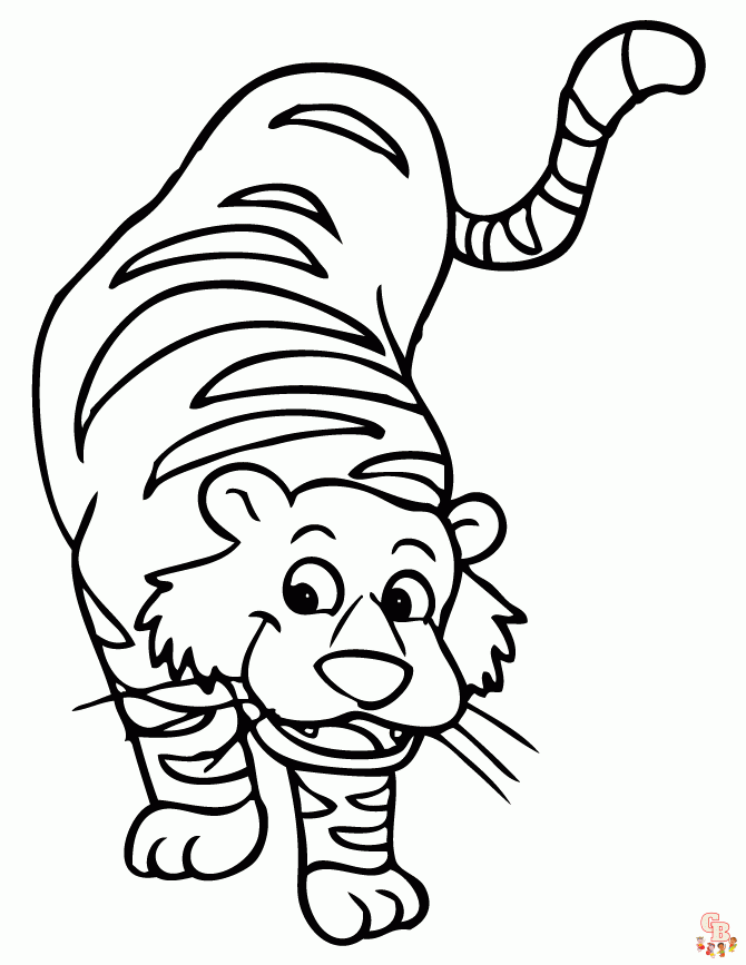 coloriage tigres