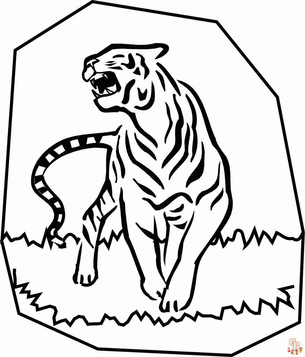 coloriage tigres