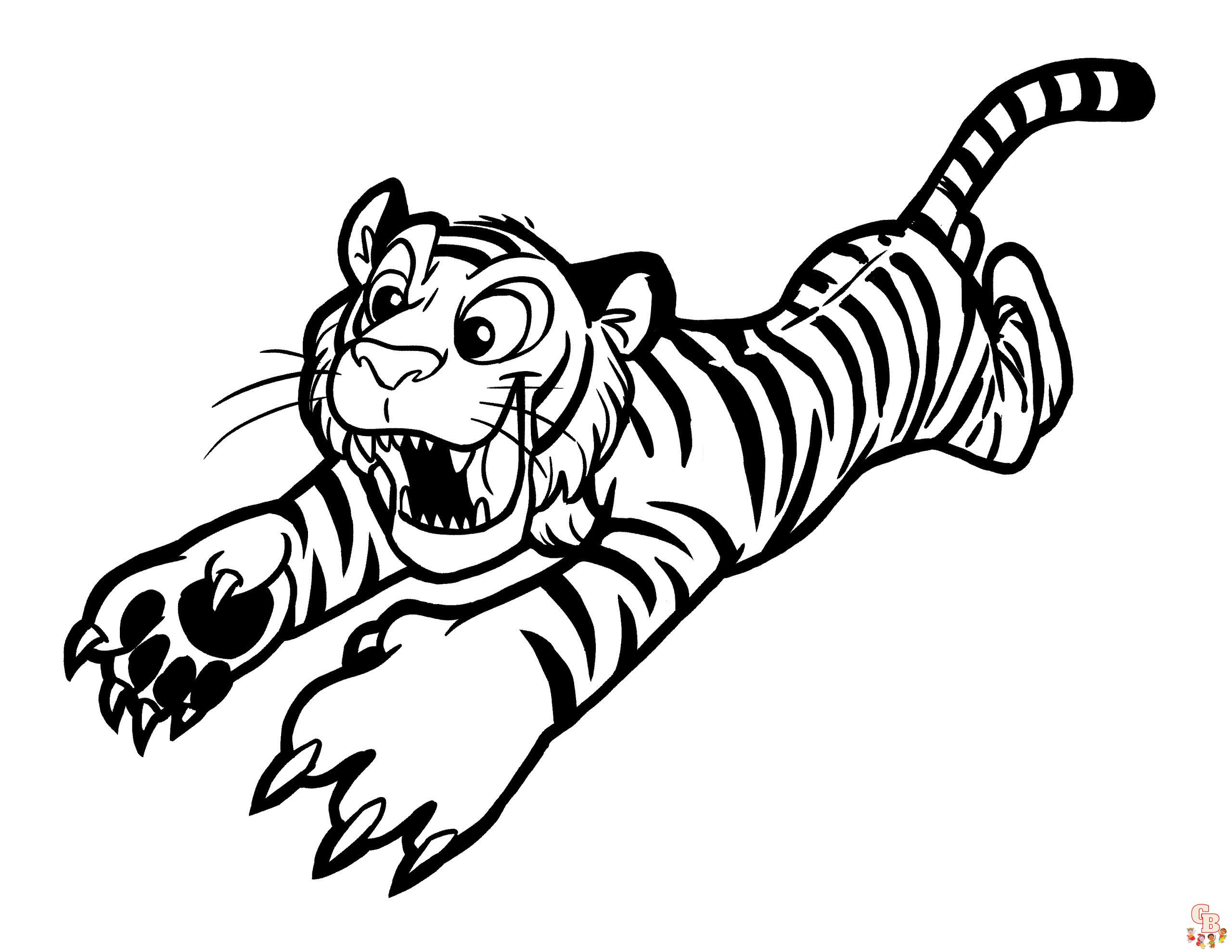 coloriage tigres