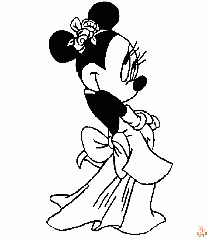 oloriage Minnie Mouse