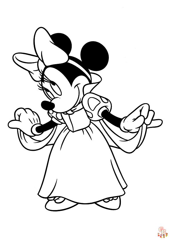 oloriage Minnie Mouse