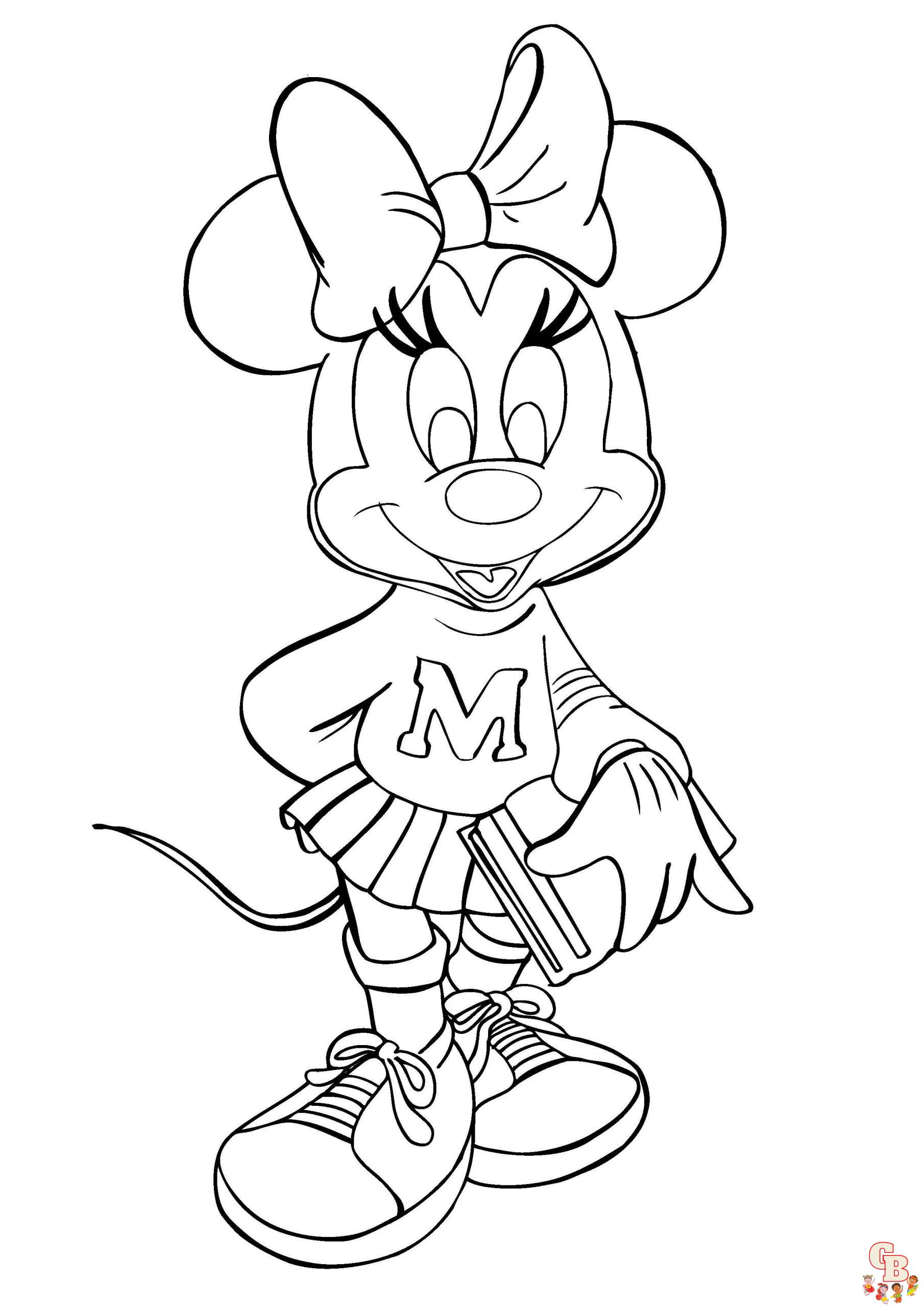 oloriage Minnie Mouse