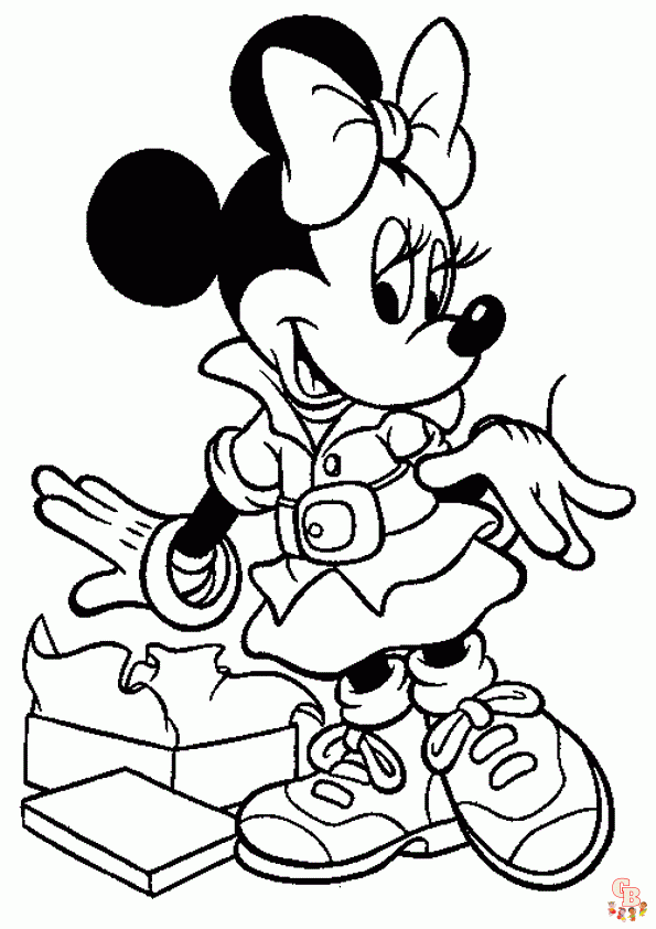 oloriage Minnie Mouse