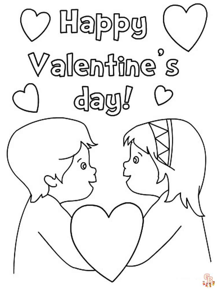 coloriage Saint Valentin