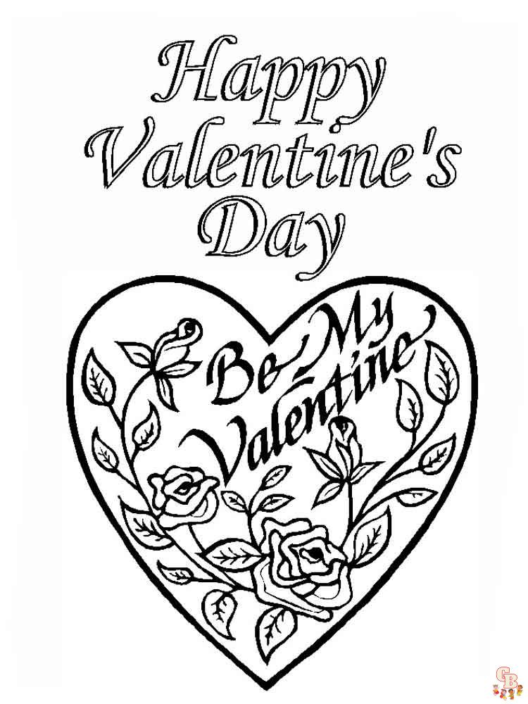 coloriage Saint Valentin