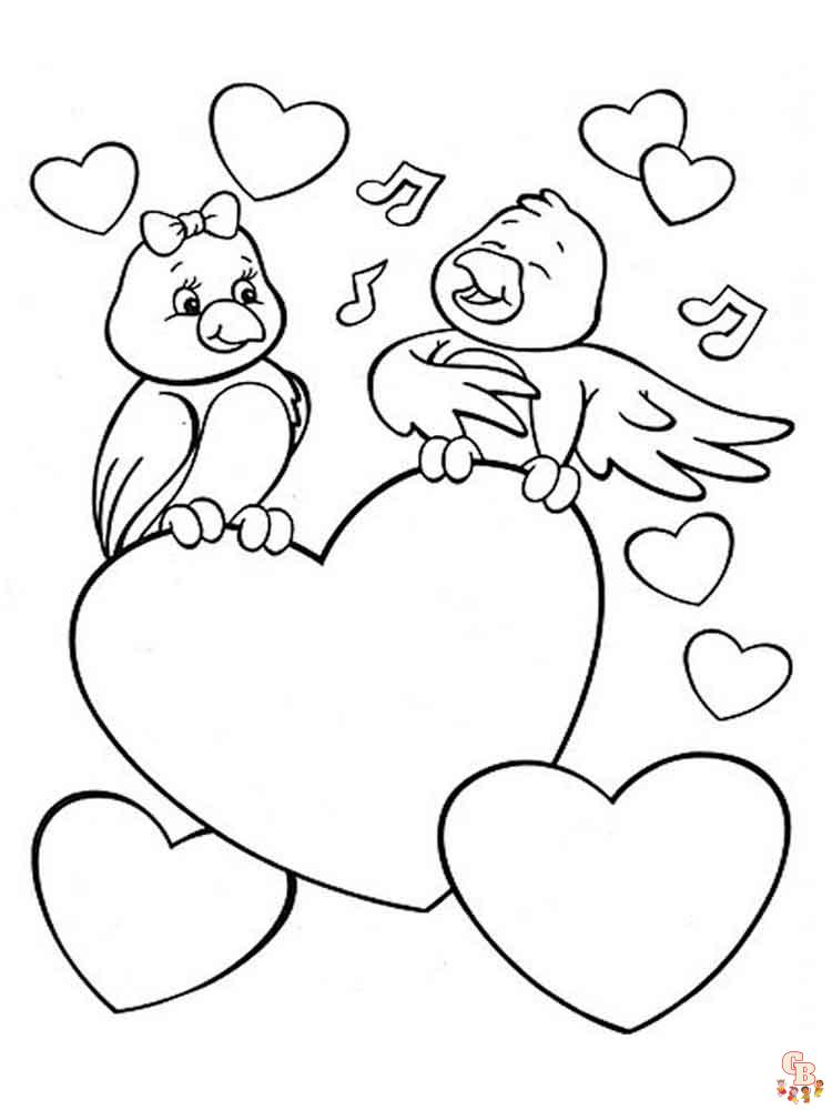 coloriage Saint Valentin