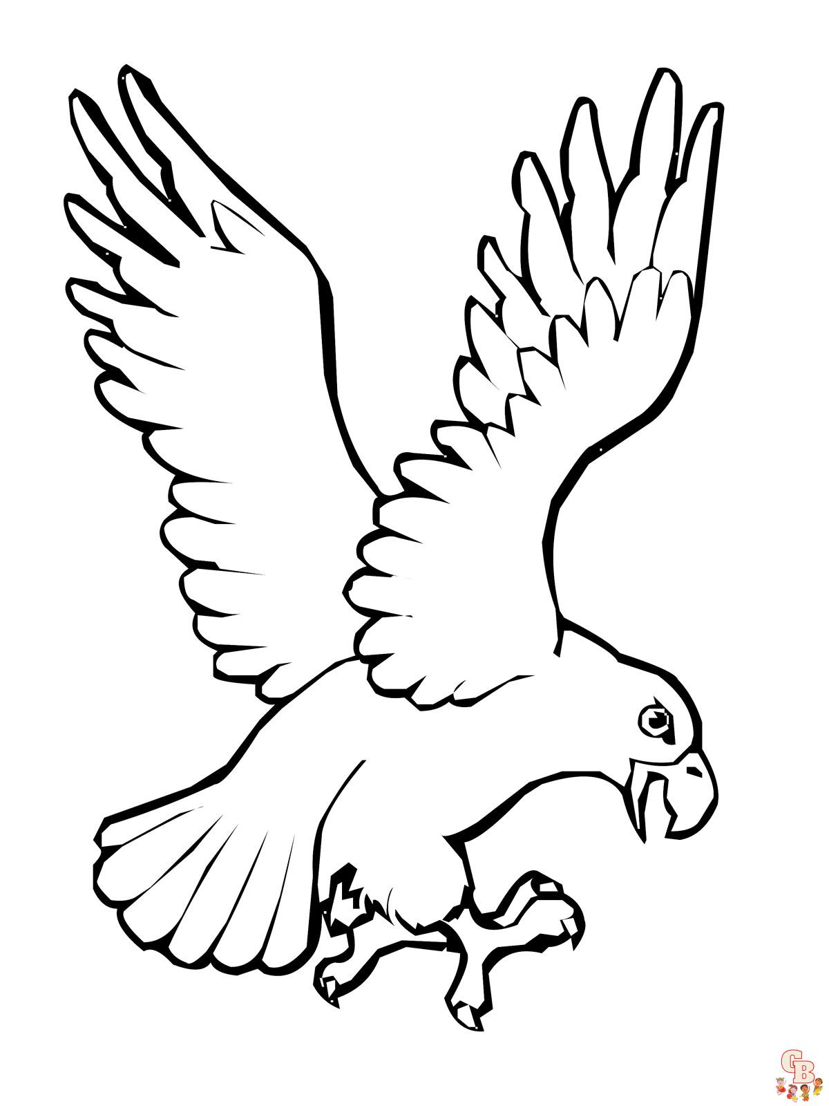 Coloriage Aigle