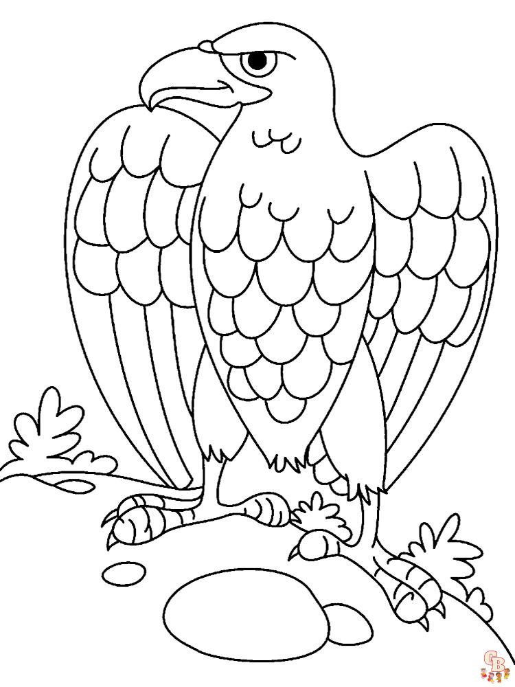 Coloriage Aigle