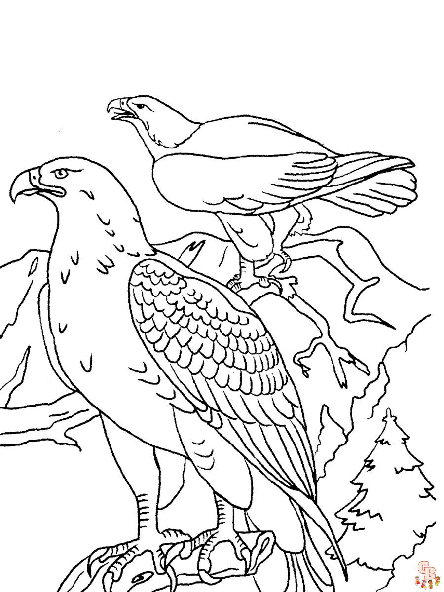 Coloriage Aigle