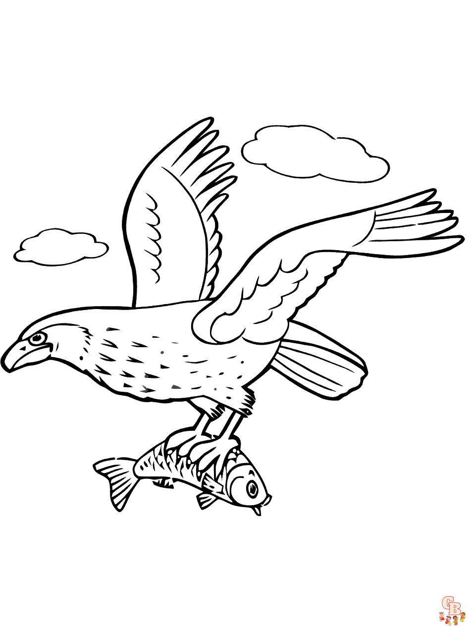 Coloriage Aigle