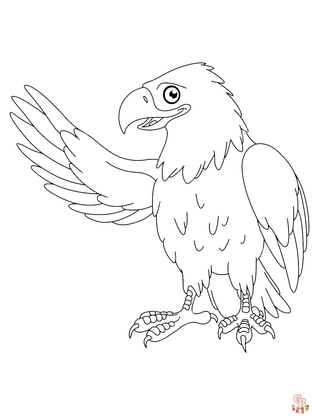 Coloriage Aigle