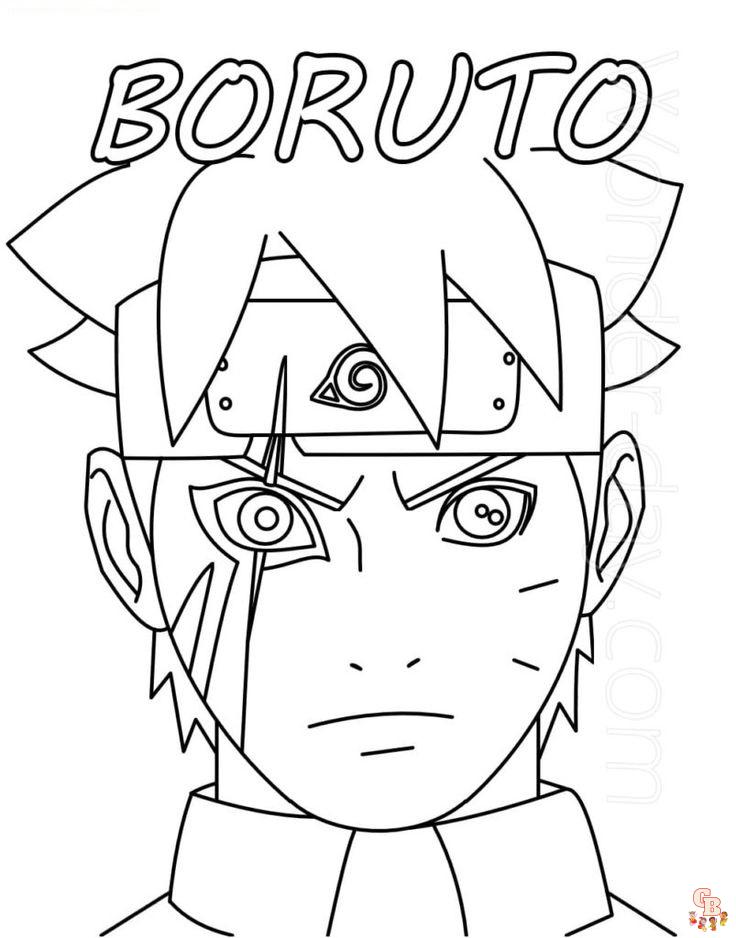 Coloriage Boruto