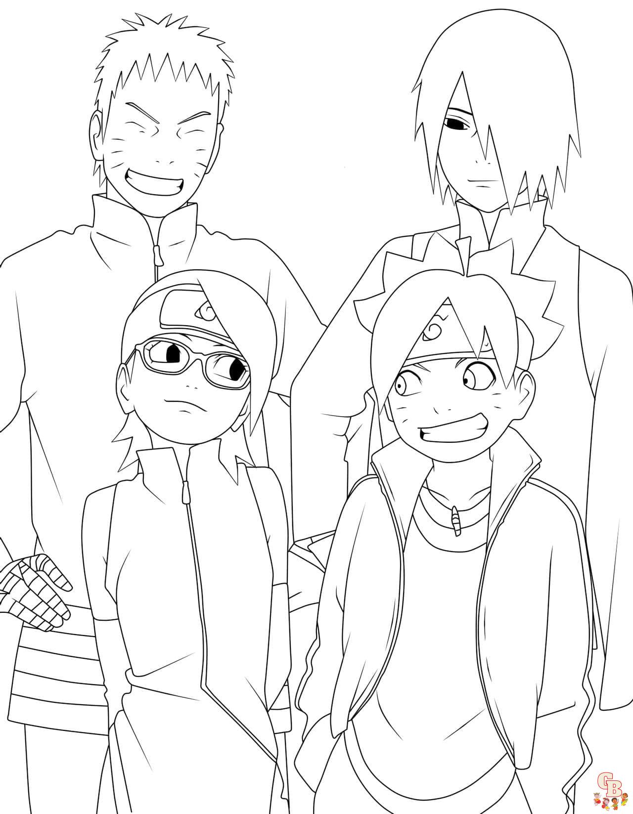 Coloriage Boruto