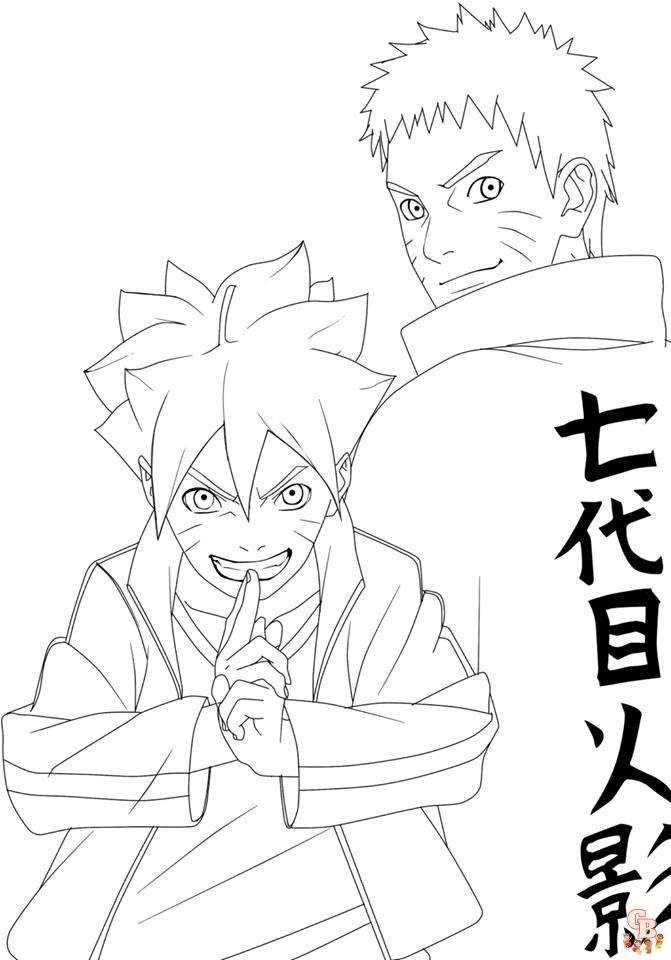 Coloriage Boruto