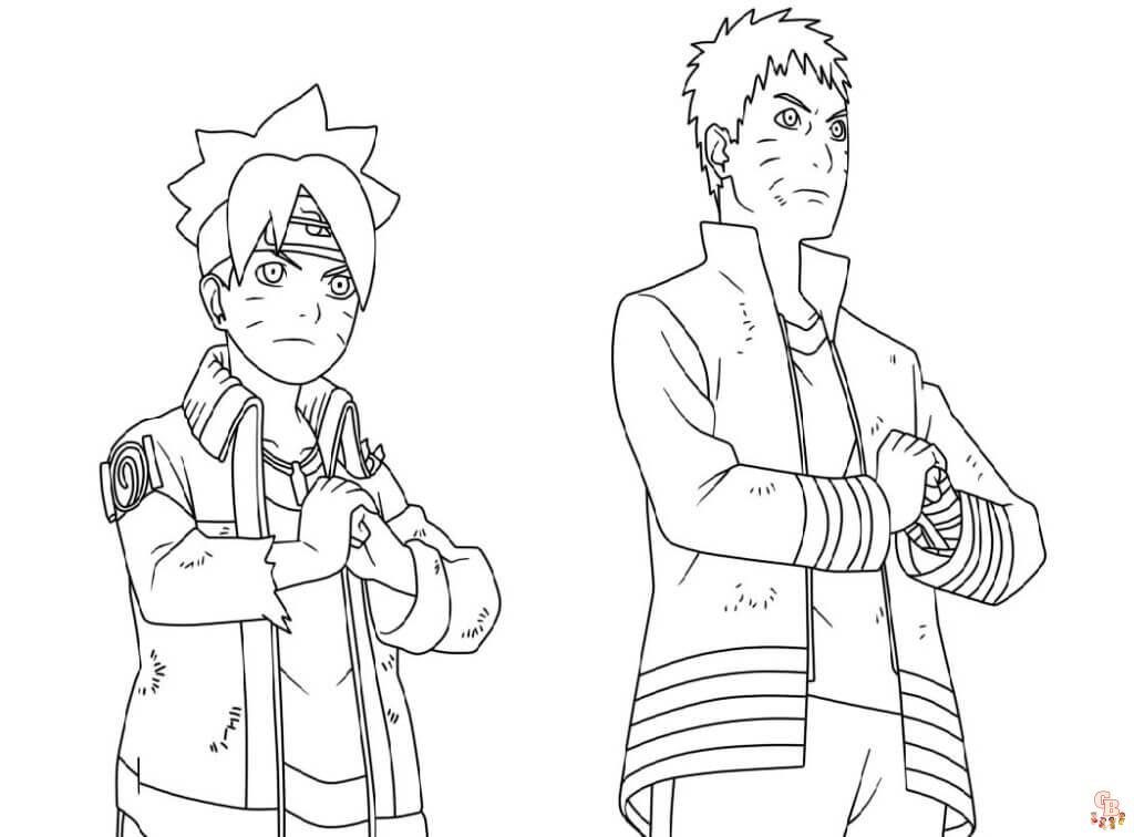 Coloriage Boruto