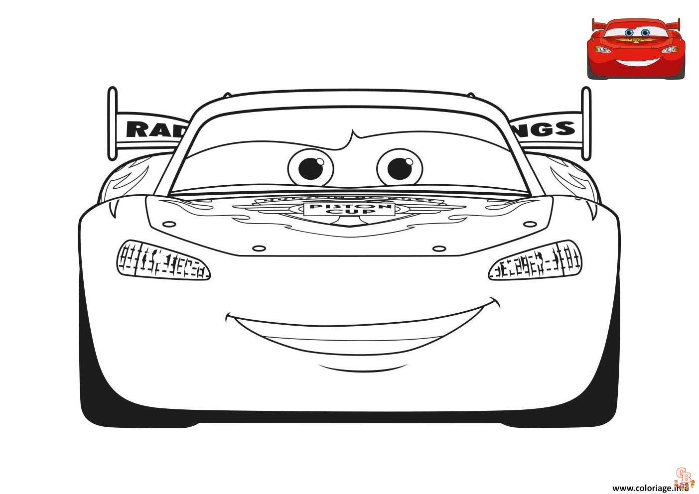 Coloriage Flash McQueen